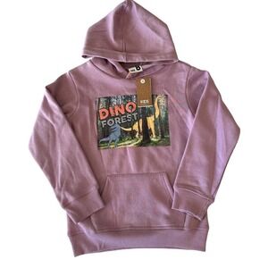 NWT Cotton on Kids Mauve Dino Hoodie Sweatshirt Kids 8
